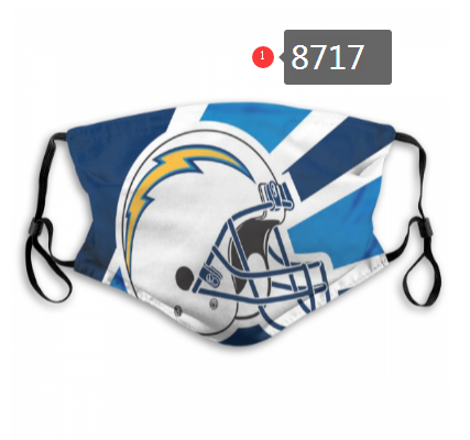 NFL 2020 Los Angeles Chargers Dust mask with filter